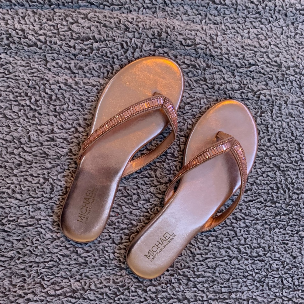 rose gold sandals